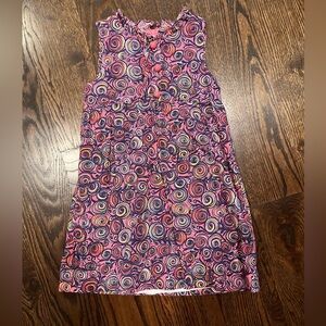 Lilly Pulitzer Girls Swirl Print Ruffle Dress - Size 6